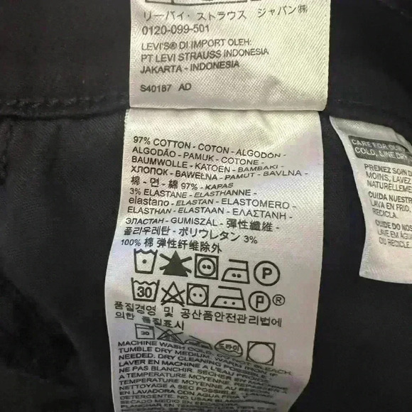 Black Levi's Wedgie Skinny Jeans size 32 - Picture 4 of 11